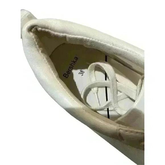 BERSHKA women’s white platform‎ see through sneakers Sz 38(7.5) - Picture 3 of 6